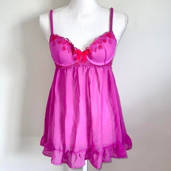 Rare Victoria’s Secret Pout Heart Babydoll